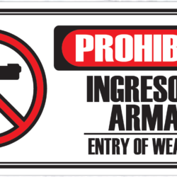 Prohibido Ingreso de Armas