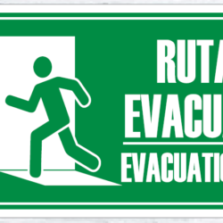 Ruta de evacuación Izquierda