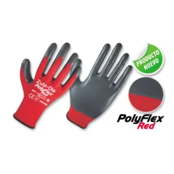 GUANTES POLYFLEX RED