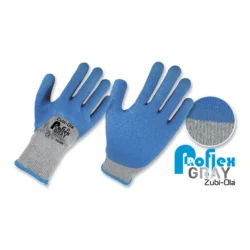 GUANTES PROFLEXGRAY HILAZA LÁTEX CORRUGADO T9 ZUBI-OLA