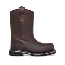 BOTA PIEL GRASO CAFÉ CAÑA ALTA 10″ SUELA CAUCHO NITRILO P/COMPOSITE 3049