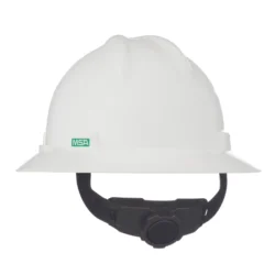 SOMBRERO V-GARD BLANCO SHELL MEDIO C/SUSPENSION FAS-TRAC III MSA