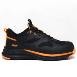 ZAPATO DEPORTIVO NEGRO/NARANJA SAGA 7002