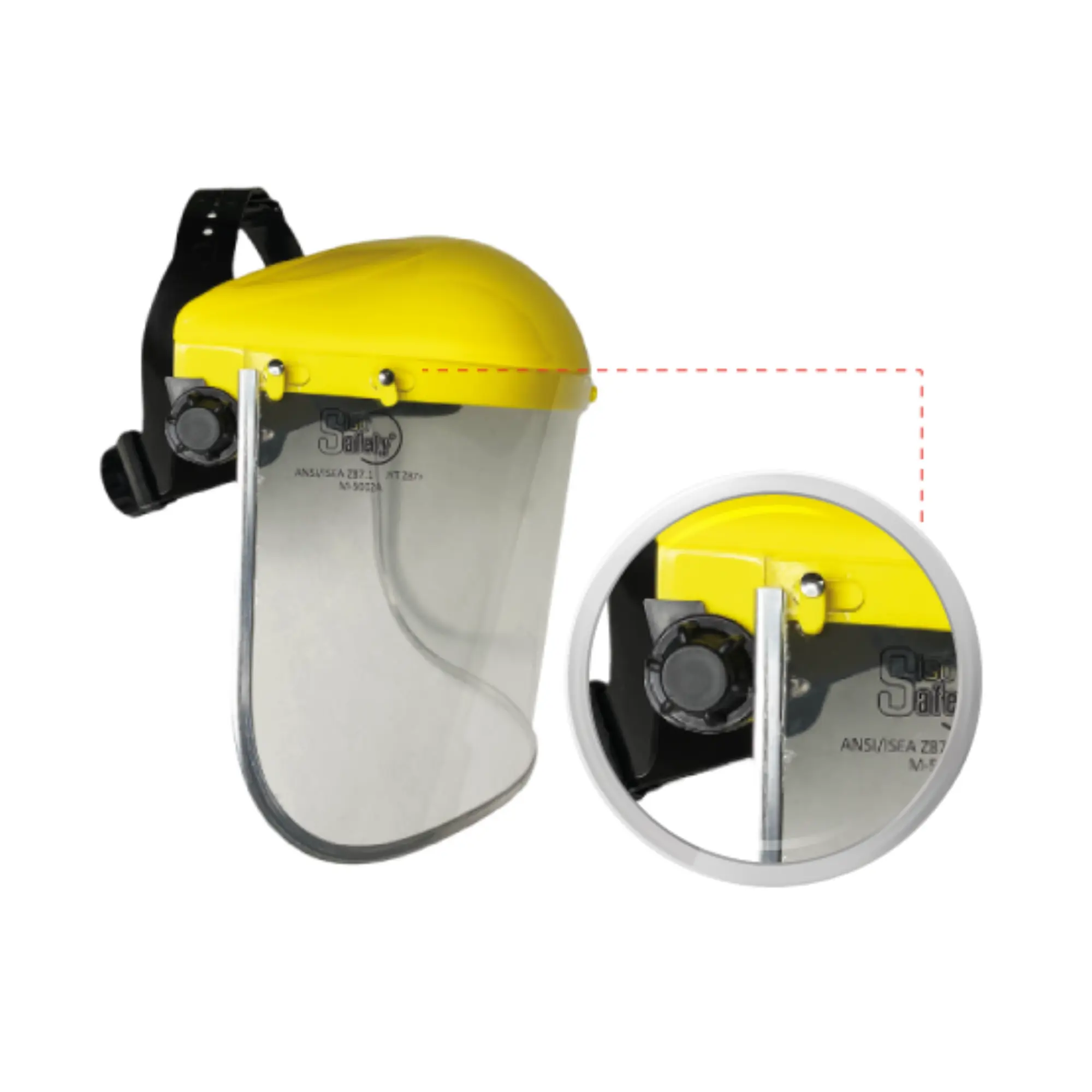 CARETA DE ESMERILAR CON VISOR RIBETE ALUMINIO SISO SAFETY M5002A